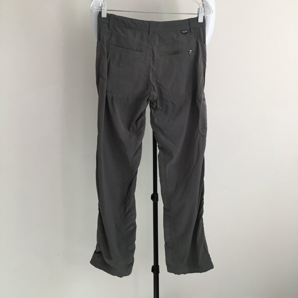 PATAGONIA Gray Zip Pockets Adjustable Length Drawstring Hiking Pant - Picture 13 of 16